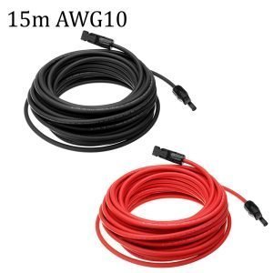MC4 cable 15 feet with one end Red or Black
