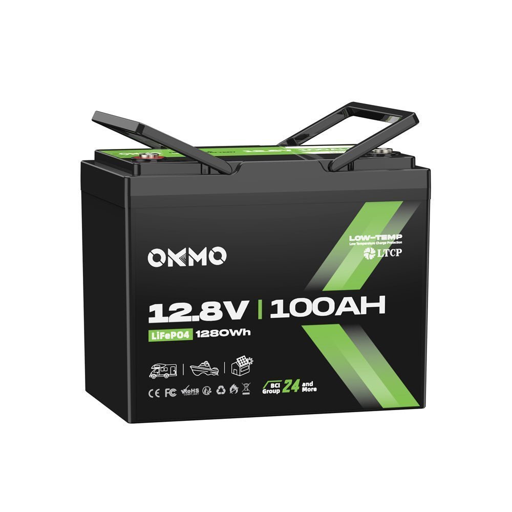 BA9540 Top Band 4 X 100 Ah 12.8V Batteries,Box and Cables Cap: 5.12kWh 25.6V Bank