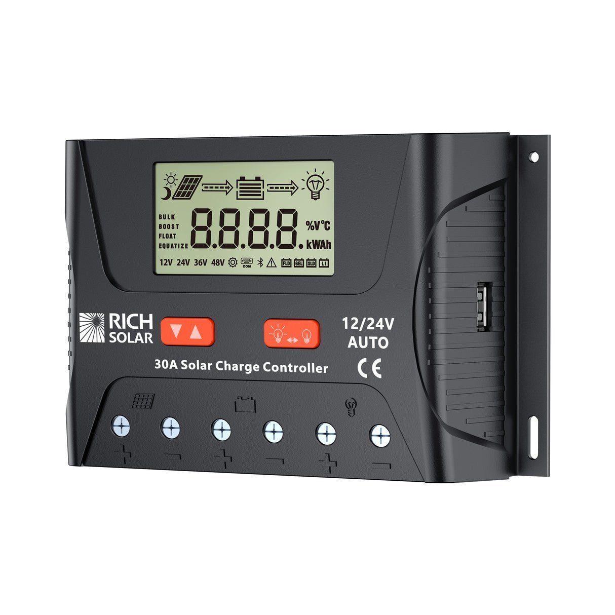 SWE 30 Amp PWM Charge Controller 12V