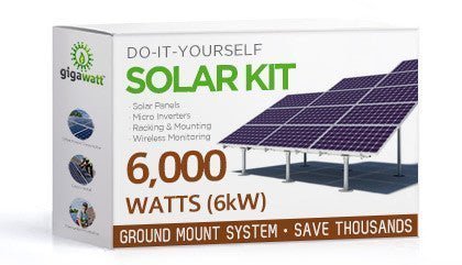 6 Panel Ground Mount Solar Kit