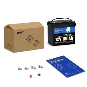 BA9550 Top Band 4 X 100 Ah 12.8V Batteries,Box and Cables Cap: 5.12kWh 51.2V Bank