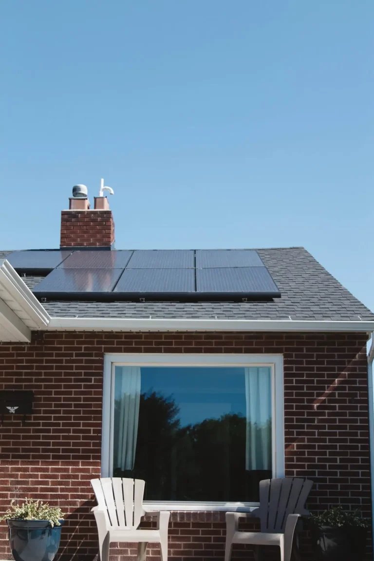 Solar panels installed on an Alberta home's roof
