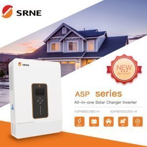 SRNE 10000 watt 48 volt Off Grid Inverter w/dual 200 amp Charge controllers ASF48100U200-H