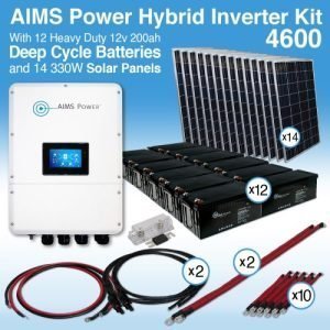 BA9409 2 X 420 Ah 6V Batteries,Box,Cables Capacity 5.04kWh (420Ah@12V)