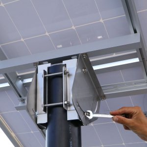 10 Panel Small Universal TOP Mount 6 in. Pole