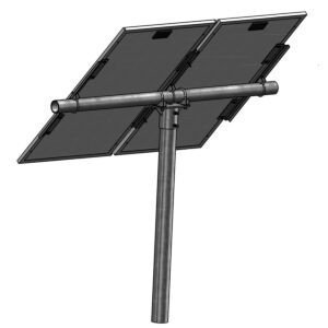 2 Panel Small Universal TOP Mount 2.5 in. Pole
