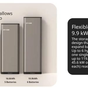 EP Cube 7.6 kW Full Kit 9.9kWh - 3 Batteries - wall mount included