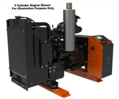 Backup generator paired with an off-grid solar system