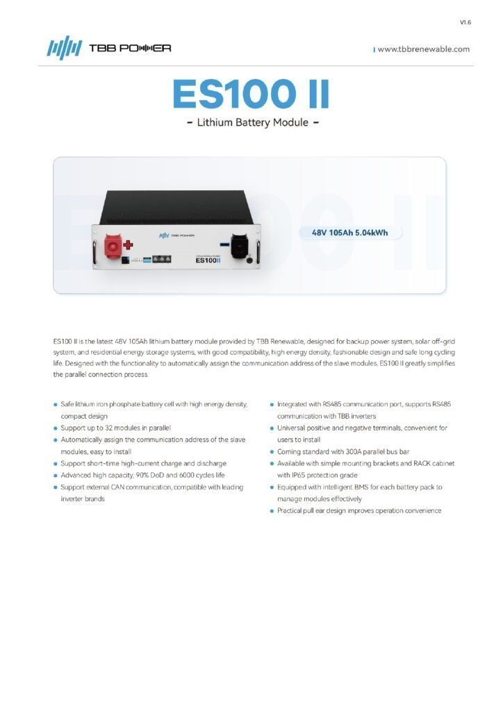 BA9409 2 X 420 Ah 6V Batteries,Box,Cables Capacity 5.04kWh (420Ah@12V)