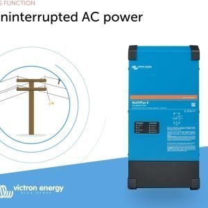 Victron Energy MultiPlus-II - Power Inverter - Pure Sine Wave Inverter Charger for 120 amp Battery - with PowerAssist Technology - 3000VA 12-Volt