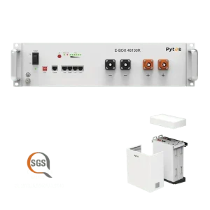Pytes R-Box ON WALL installation - can hold up to 2 x E-BOX48100R
