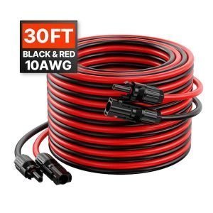 MC4 XLPE RED Sun resistant 10 gauge cable PV-1019-UL-02