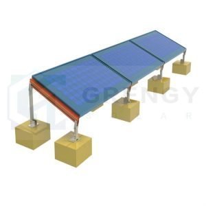 Large Size Universal Single Row Ground Mount Bill number of panels plus one