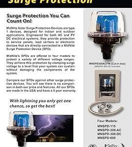 MNSPD 300 Midnite Lightning protector 300 Volt Choose AC or DC