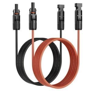 MC4 18” extension with 2 ends Red or Black