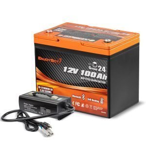 BA9550 Top Band 4 X 100 Ah 12.8V Batteries,Box and Cables Cap: 5.12kWh 51.2V Bank