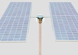 2 Panel Small Universal TOP Mount 2.5 in. Pole