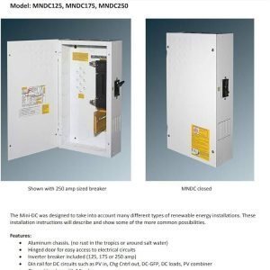 MNDC250PLUS Midnite DC Disconnect - Dble Din Rail