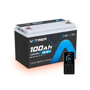 TB 12.8V/100Ahr Lithium Battery with Heater and Bluetooth 5 yr warranty