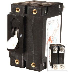MNEDC Midnite Panel Mount Breaker, 5,10,15,20,30,40,50,60,70,80,90, or 100 Amp