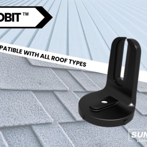 Sunmodo NANOBIT-B Nano Bit with Lag Bolt Black