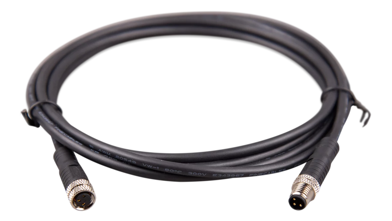 Lynx Smart BMS M8 Circular Connector M/F 3 pole cable 1M (bag of 2)