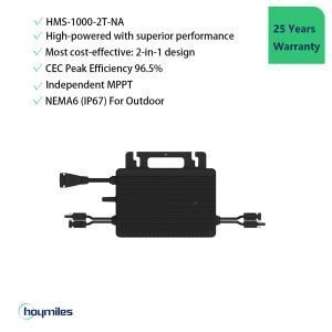 HMS-1000-2T-NA Hoymiles Micro Inverter 1000 watt - use trunk cable