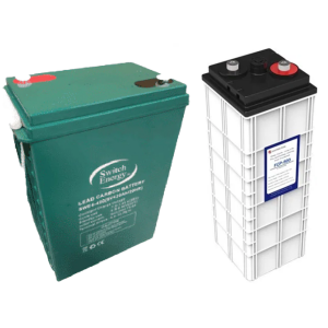 Sacred Sun 24 Volt 500 Ahr Carbon Battery Bank Complete with racking and buss bars 12kWh